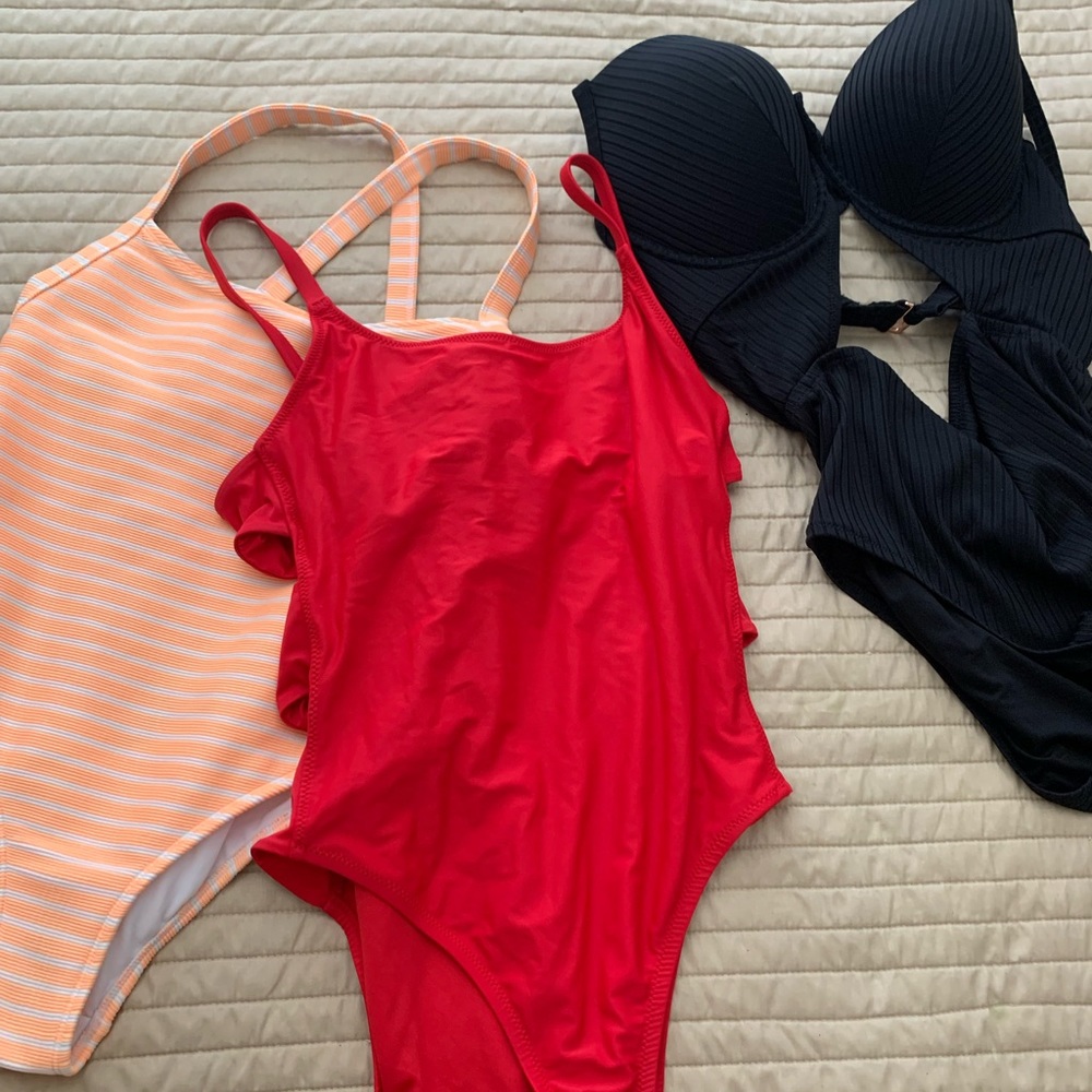 All 3 one piece bathing suits!!